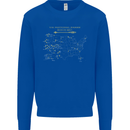 US National Parks Hiking Trekking Walking Kids Sweatshirt Jumper Royal Blue