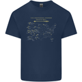 US National Parks Hiking Trekking Walking Kids T-Shirt Childrens Navy Blue