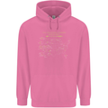 US National Parks Hiking Trekking Walking Mens 80% Cotton Hoodie Azelea