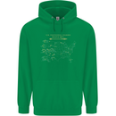 US National Parks Hiking Trekking Walking Mens 80% Cotton Hoodie Irish Green