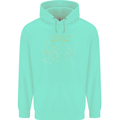 US National Parks Hiking Trekking Walking Mens 80% Cotton Hoodie Peppermint