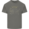US National Parks Hiking Trekking Walking Mens Cotton T-Shirt Tee Top Charcoal