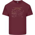 US National Parks Hiking Trekking Walking Mens Cotton T-Shirt Tee Top Maroon