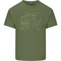 US National Parks Hiking Trekking Walking Mens Cotton T-Shirt Tee Top Military Green