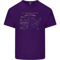 US National Parks Hiking Trekking Walking Mens Cotton T-Shirt Tee Top Purple