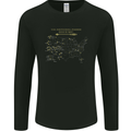 US National Parks Hiking Trekking Walking Mens Long Sleeve T-Shirt Black