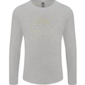 US National Parks Hiking Trekking Walking Mens Long Sleeve T-Shirt Sports Grey