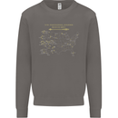 US National Parks Hiking Trekking Walking Mens Sweatshirt Jumper Charcoal