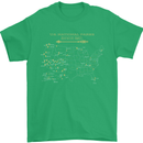 US National Parks Hiking Trekking Walking Mens T-Shirt Cotton Gildan Irish Green