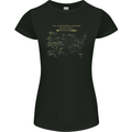 US National Parks Hiking Trekking Walking Womens Petite Cut T-Shirt Black