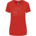 US National Parks Hiking Trekking Walking Womens Wider Cut T-Shirt Red