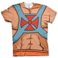He-Man masters of the universe mens allover print film t-shirt multi coloured superhero tee