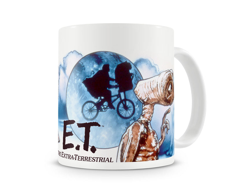 E.T extra terrestrial film white coffee mug cup