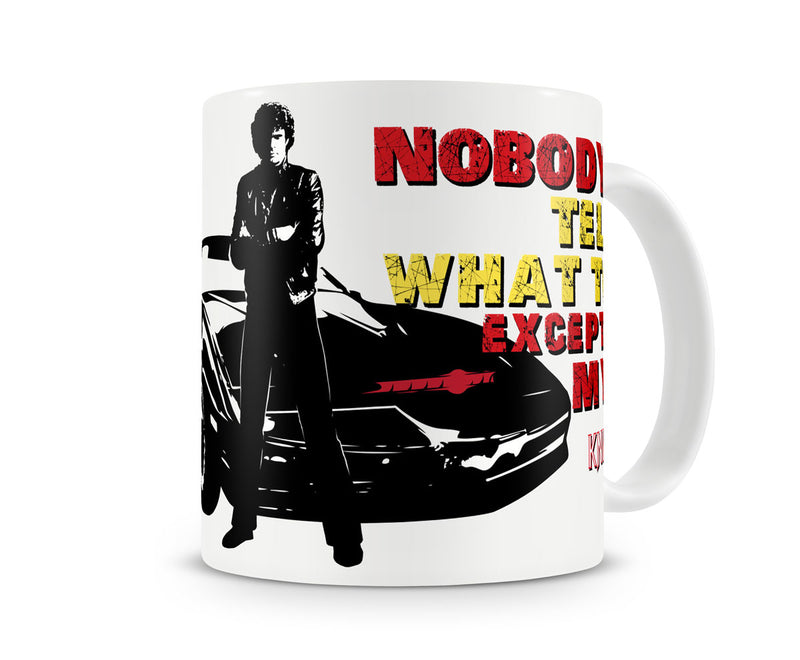 Knight rider nobody tells me what to do white tv series coffee mug cup