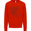 U Dropped Your Brain Sarcastic Dumb Stupid Kids Sweatshirt Jumper Bright Red
