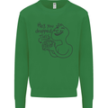 U Dropped Your Brain Sarcastic Dumb Stupid Kids Sweatshirt Jumper Irish Green