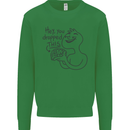 U Dropped Your Brain Sarcastic Dumb Stupid Kids Sweatshirt Jumper Irish Green