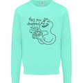 U Dropped Your Brain Sarcastic Dumb Stupid Kids Sweatshirt Jumper Peppermint