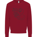 U Dropped Your Brain Sarcastic Dumb Stupid Kids Sweatshirt Jumper Red