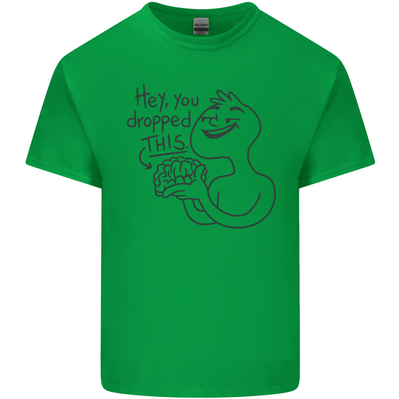 U Dropped Your Brain Sarcastic Dumb Stupid Mens Cotton T-Shirt Tee Top Irish Green