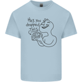 U Dropped Your Brain Sarcastic Dumb Stupid Mens Cotton T-Shirt Tee Top Light Blue