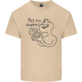 U Dropped Your Brain Sarcastic Dumb Stupid Mens Cotton T-Shirt Tee Top Sand