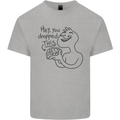 U Dropped Your Brain Sarcastic Dumb Stupid Mens Cotton T-Shirt Tee Top Sports Grey