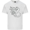 U Dropped Your Brain Sarcastic Dumb Stupid Mens Cotton T-Shirt Tee Top White