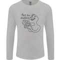 U Dropped Your Brain Sarcastic Dumb Stupid Mens Long Sleeve T-Shirt Sports Grey