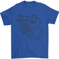 U Dropped Your Brain Sarcastic Dumb Stupid Mens T-Shirt 100% Cotton Royal Blue