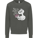 U Dropped Your Brain Sarcastic Stupid Dumb Kids Sweatshirt Jumper Storm Grey