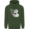 U Dropped Your Brain Sarcastic Stupid Dumb Mens 80% Cotton Hoodie Forest Green