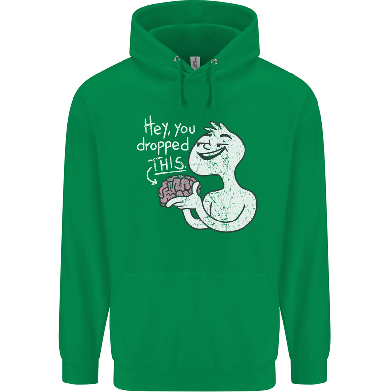 U Dropped Your Brain Sarcastic Stupid Dumb Mens 80% Cotton Hoodie Irish Green