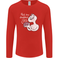 U Dropped Your Brain Sarcastic Stupid Dumb Mens Long Sleeve T-Shirt Red