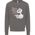 U Dropped Your Brain Sarcastic Stupid Dumb Mens Sweatshirt Jumper Charcoal