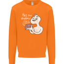U Dropped Your Brain Sarcastic Stupid Dumb Mens Sweatshirt Jumper Orange