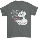 U Dropped Your Brain Sarcastic Stupid Dumb Mens T-Shirt 100% Cotton Charcoal