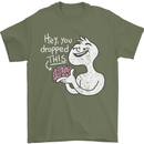 U Dropped Your Brain Sarcastic Stupid Dumb Mens T-Shirt 100% Cotton Military Green