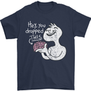 U Dropped Your Brain Sarcastic Stupid Dumb Mens T-Shirt 100% Cotton Navy Blue