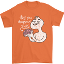 U Dropped Your Brain Sarcastic Stupid Dumb Mens T-Shirt 100% Cotton Orange