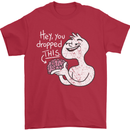 U Dropped Your Brain Sarcastic Stupid Dumb Mens T-Shirt 100% Cotton Red
