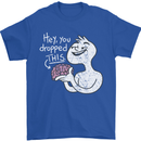 U Dropped Your Brain Sarcastic Stupid Dumb Mens T-Shirt 100% Cotton Royal Blue