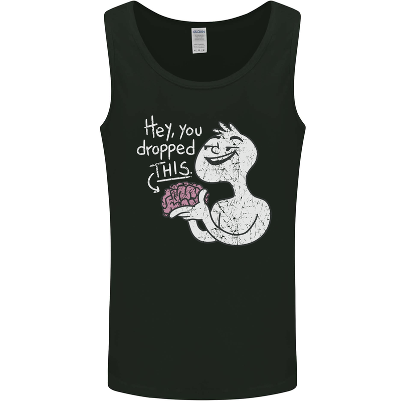 U Dropped Your Brain Sarcastic Stupid Dumb Mens Vest Tank Top Black