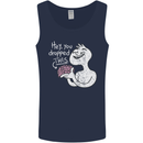 U Dropped Your Brain Sarcastic Stupid Dumb Mens Vest Tank Top Navy Blue