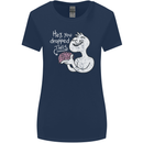 U Dropped Your Brain Sarcastic Stupid Dumb Womens Wider Cut T-Shirt Navy Blue