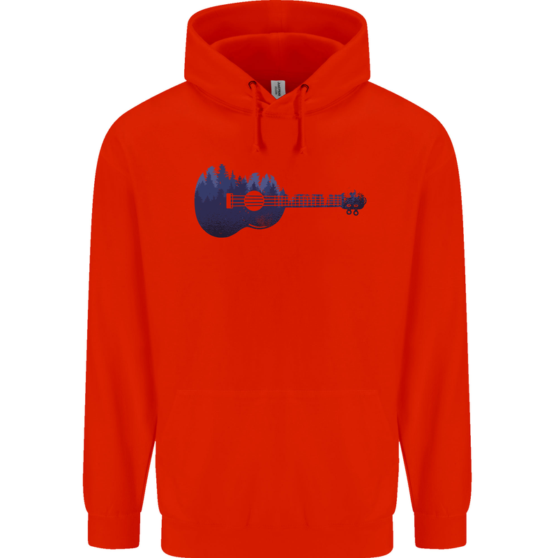 Ukulele Forest Guitar Music Guitarist Childrens Kids Hoodie Bright Red