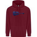 Ukulele Forest Guitar Music Guitarist Childrens Kids Hoodie Maroon