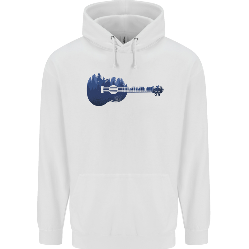 Ukulele Forest Guitar Music Guitarist Childrens Kids Hoodie White