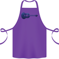 Ukulele Forest Guitar Music Guitarist Cotton Apron 100% Organic Purple