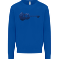 Ukulele Forest Guitar Music Guitarist Kids Sweatshirt Jumper Royal Blue